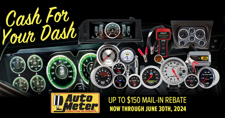 Autometer - Cash for your Dash Rebate