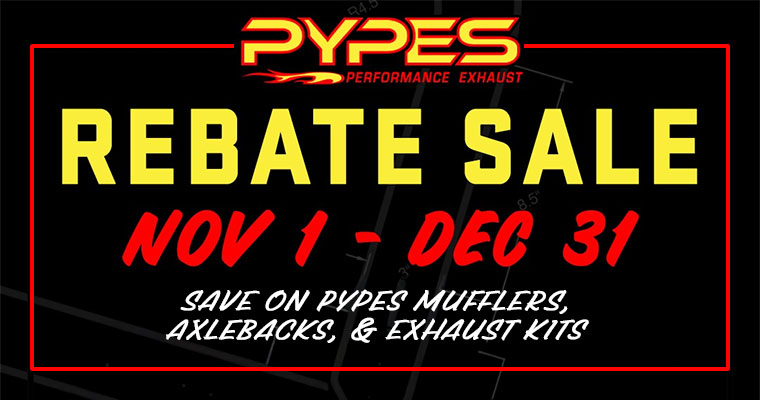 Pypes Rebate Sale Promo