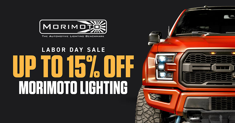 Morimoto Lighting Labor Day Sale