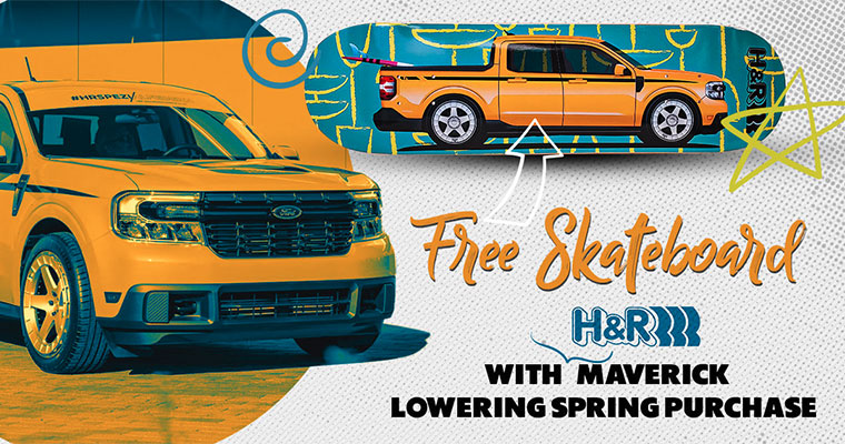 H&R - Free Skateboard with Maverick Lowering Spring Purchase!