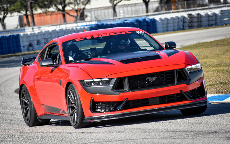 Steeda Dark Horse Mustang on Sebring Track