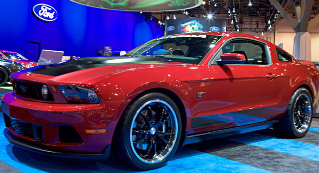Steeda Mustang on Display in Fords SEMA Booth