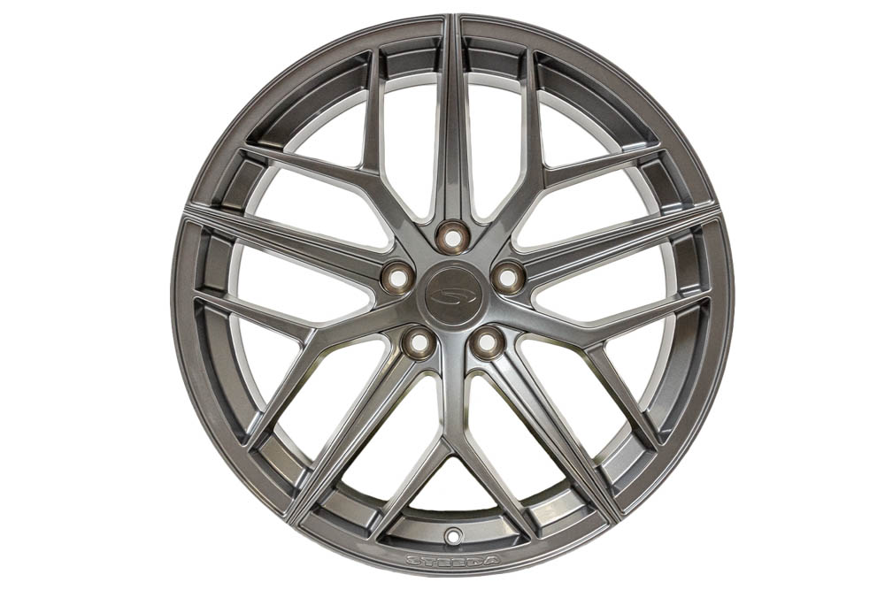 Steeda 20x10 Gloss Titanium Trident Wheels