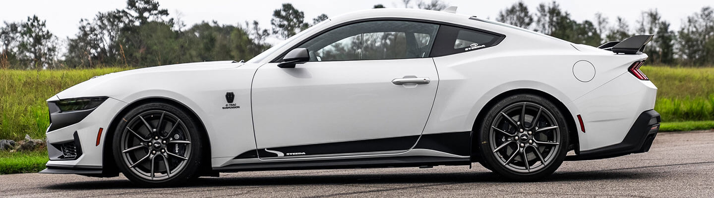 Steeda HPDE Car on Steeda 19-inch Tridents