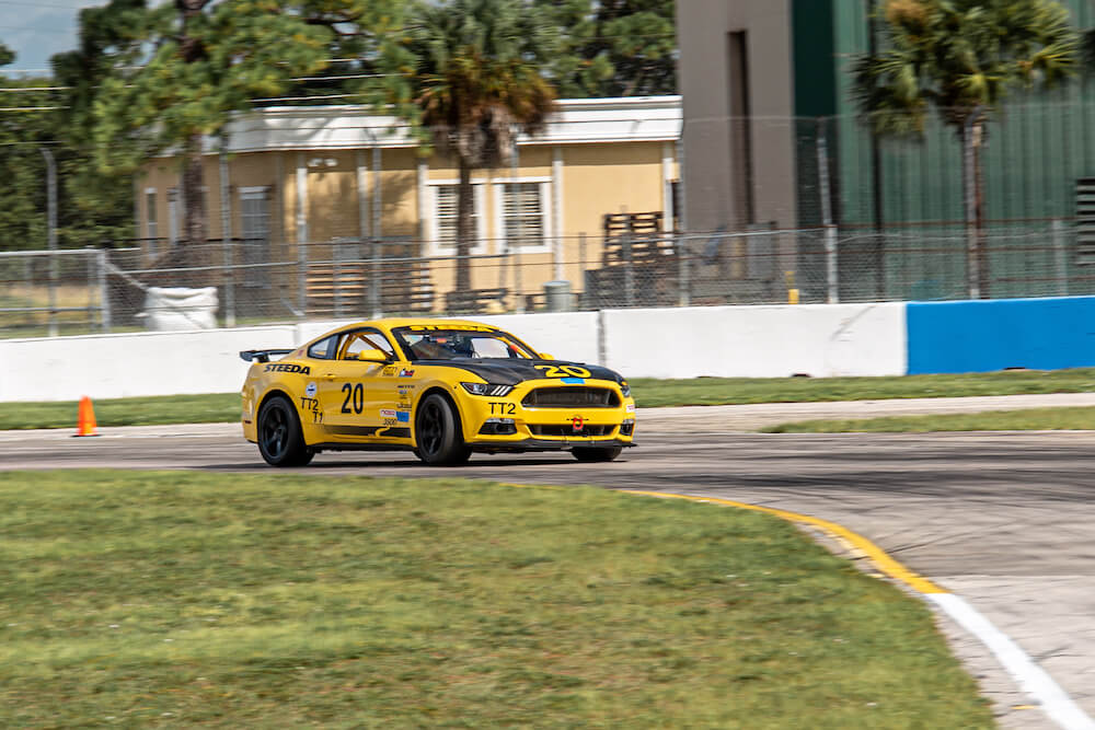 2015 Mustang Race Car On Track