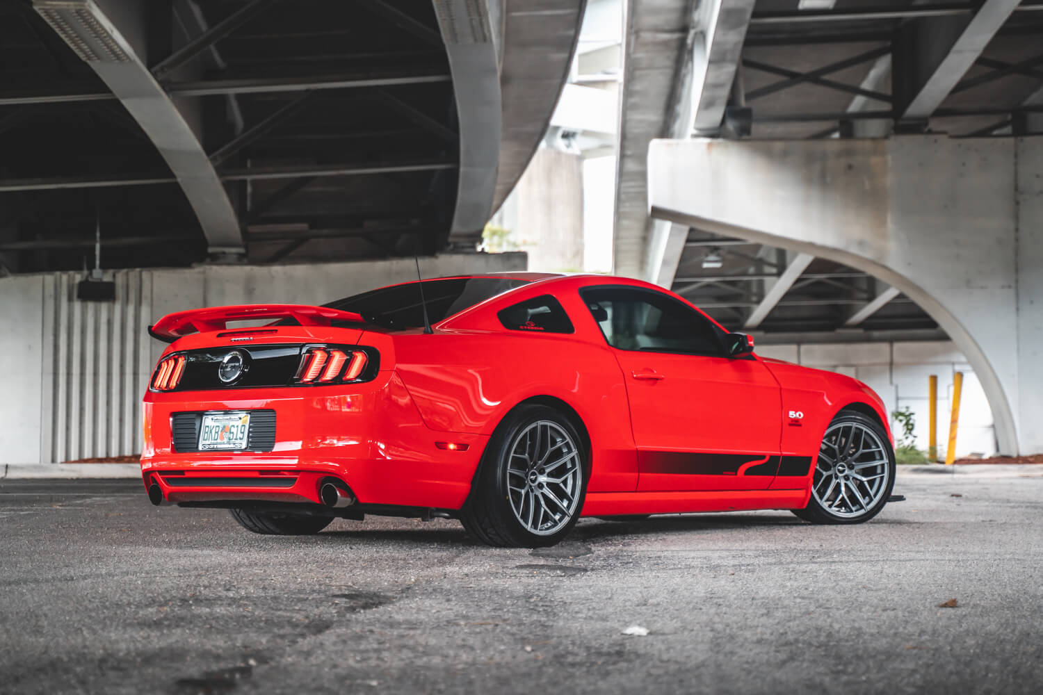 2013 Mustang GT Steeda Trident Wheels Gloss Titanium Photo 10