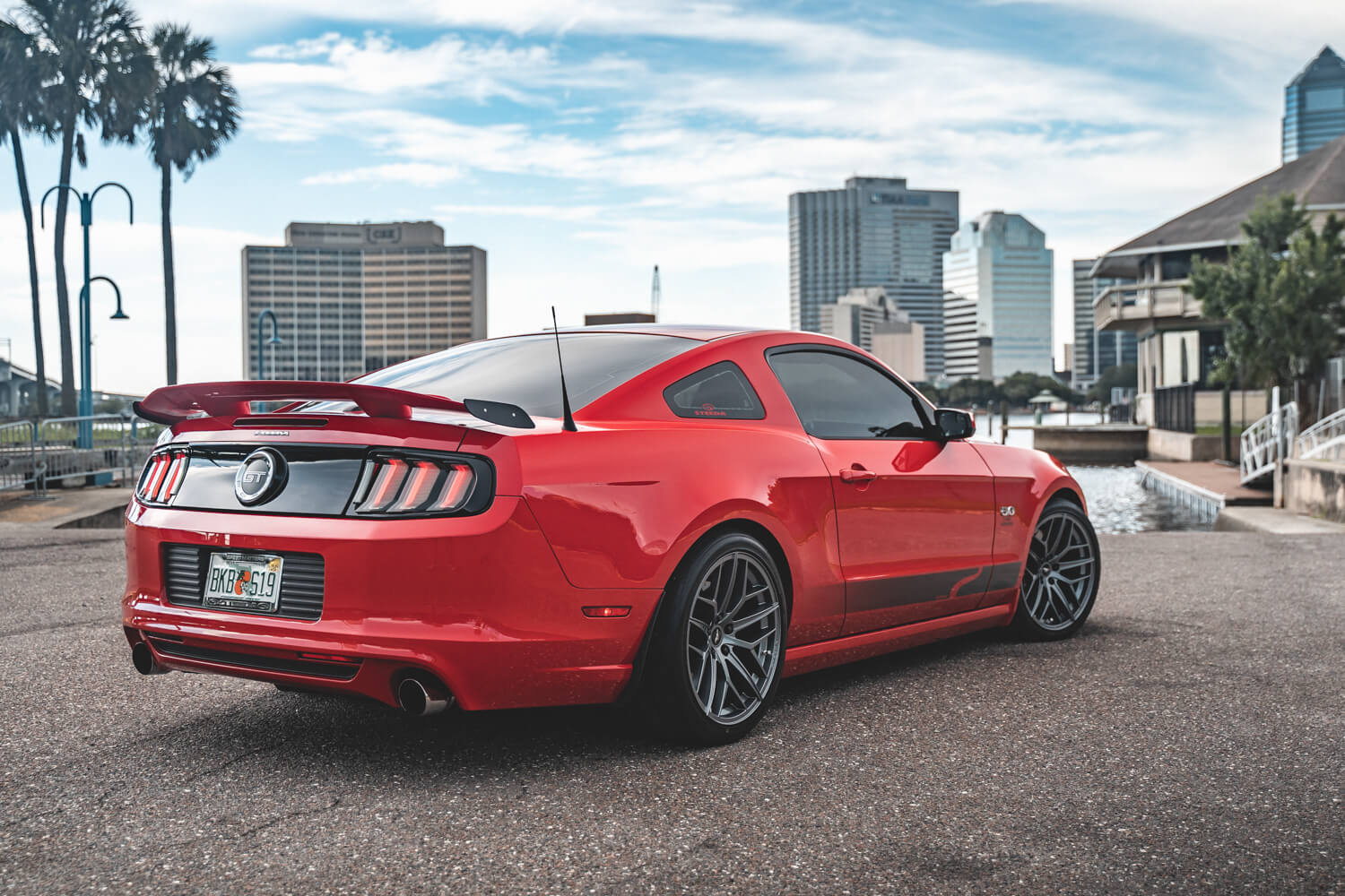 2013 Mustang GT Steeda Trident Wheels Gloss Titanium Photo 8