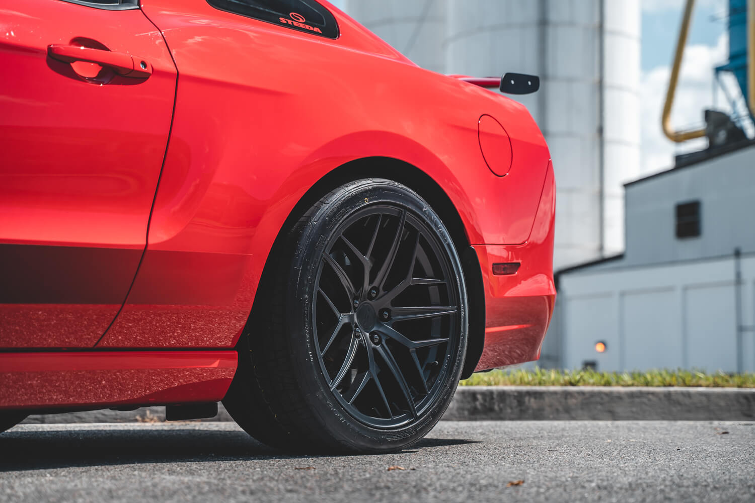 2013 Mustang GT Steeda Trident Wheels Satin Black Photo 3