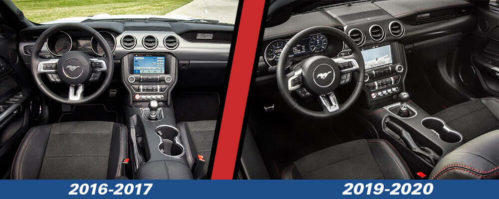 S550 Mustang GT/CS Interior Comparison