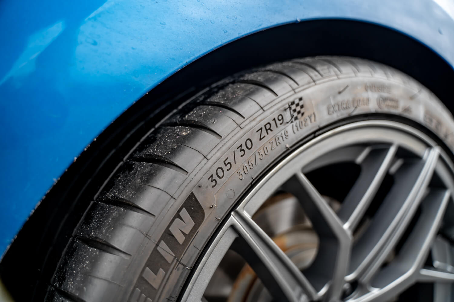 2019 Mustang GT Steeda Trident Wheels Square Gloss Titanium Photo 8