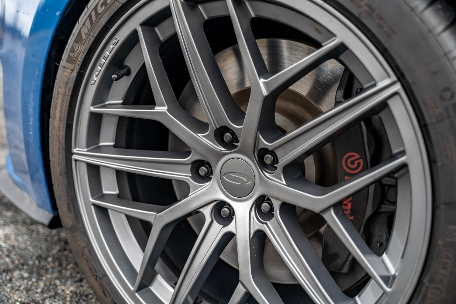 2019 Mustang GT Steeda Trident Wheels Square Gloss Titanium Photo 9