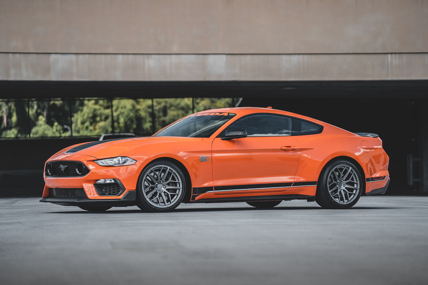 s550 mustang with steeda trident wheel