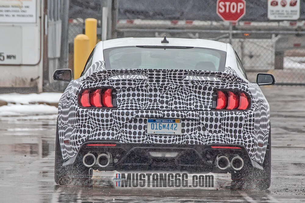 2021 Mustang Mach 1 Rear Spied Exhaust