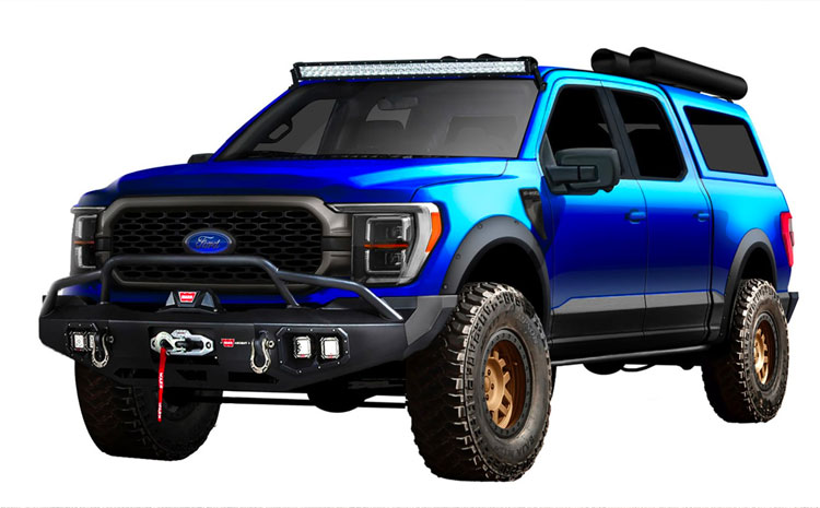 blue f150 overlander