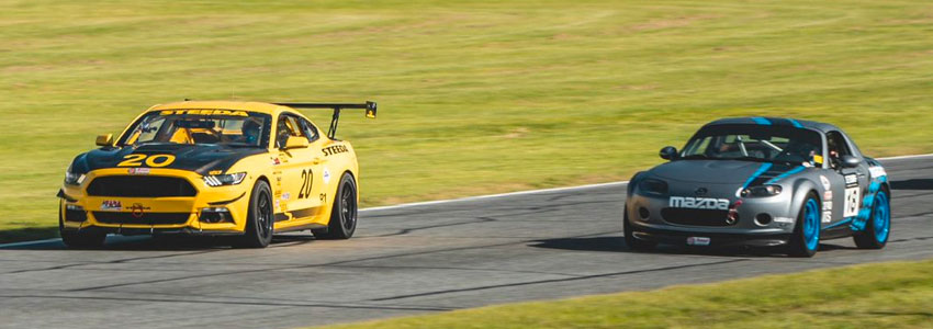 Steeda's Yellow #20 Racing at Daytona International Speedway
