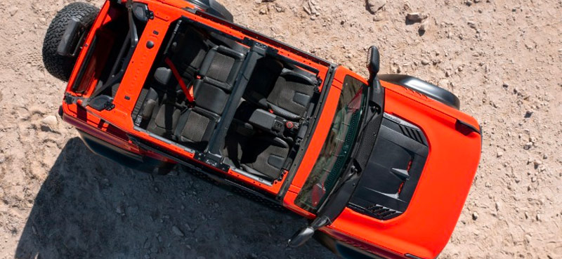 bronco raptor roof off above