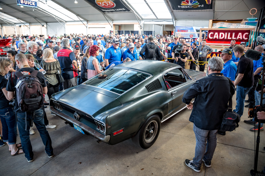 Original 1968 Mustang Bullitt Auction Crowd