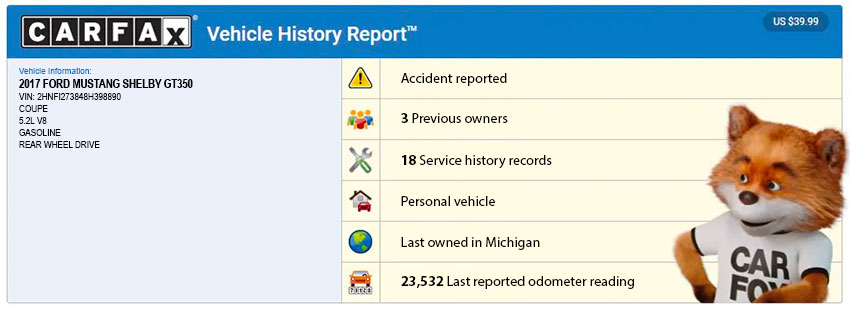 CarFax History Reports