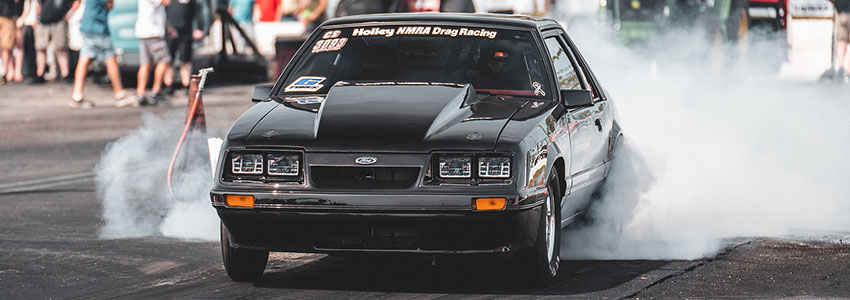 1980s mustang GT foxbody burnout