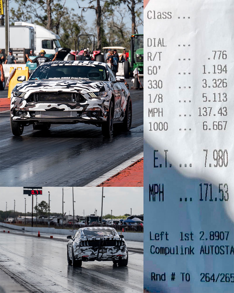 matt ballard drag car mustang