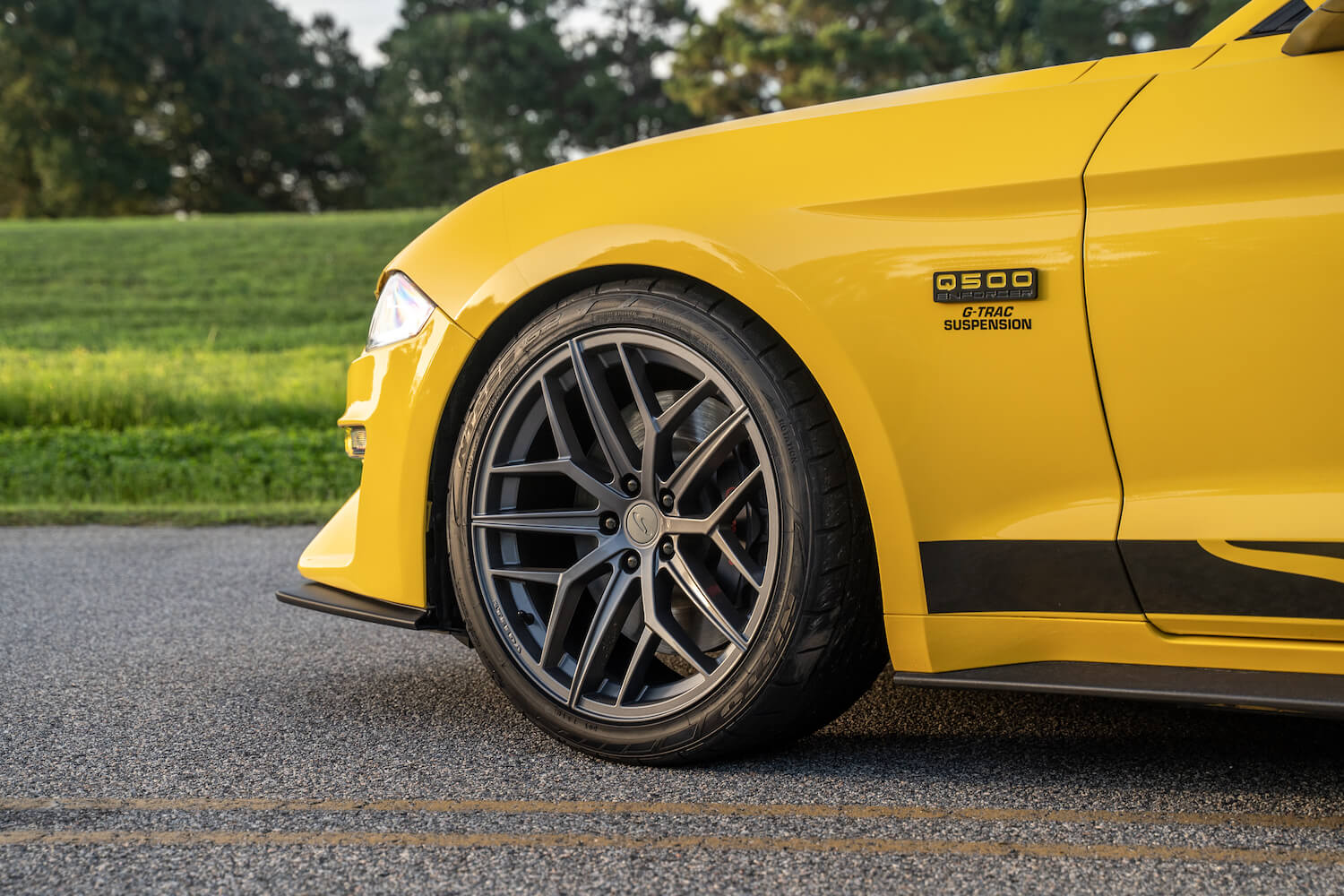 2018 Mustang Steeda Trident Wheels Gloss Titanium Satin Black Photo 7