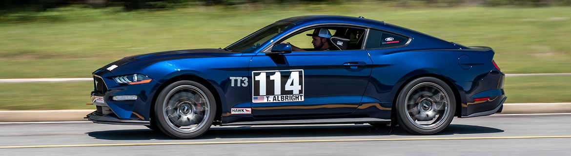 taylor albright's road race mustang